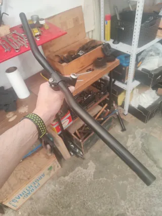 Manillar y potencia bicicleta 1 pulgada