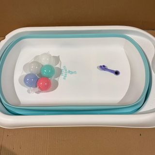 Bañera Plegable Bebé Con Asiento De Baño Antidesli