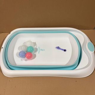 Bañera Plegable Bebé Con Asiento De Baño Antidesli