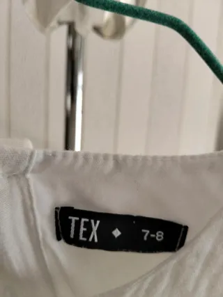 Vestido blanco niña Talla 7-8 años