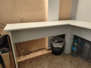 Escritorio esquinero blanco
