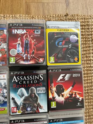 Lote 9 Juegos PS3: F1, PES, NBA, Gran Turismo