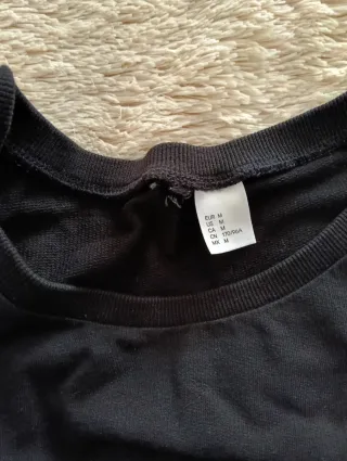 Sudadera H&M Negra Talla M