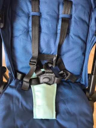 Carrito de bebé azul