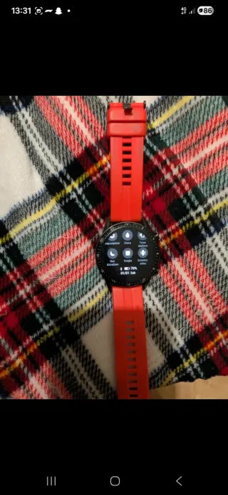 Relógio Huawei Watch GT 2 Preto e Vermelho