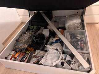 Canapé blanco en buen estado