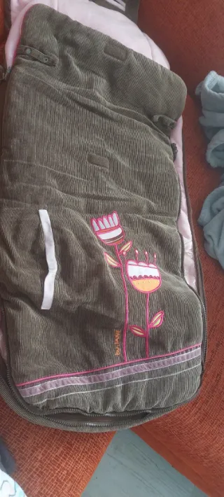 Saco para silla de paseo con flores