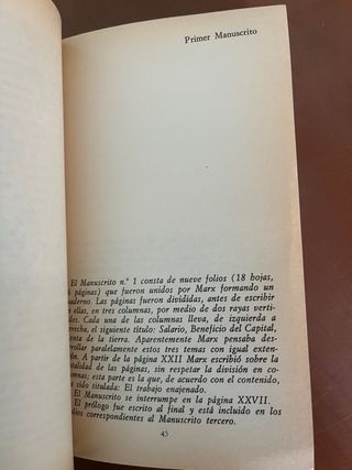 MANUSCRITOS ECONOMIA Y FILOSOFIA