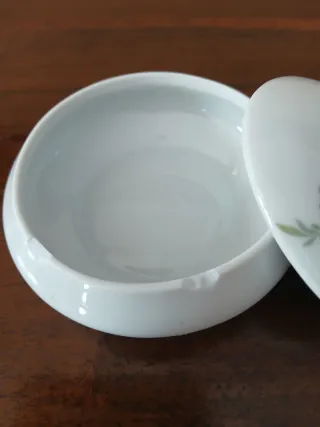 Portagioie Limoges France Fiori Dipinti