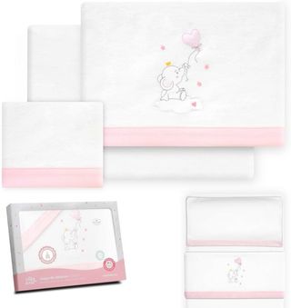 Interbaby - Juego Sabanas Minicuna 50x80 Algodón 1