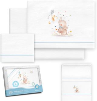 Interbaby - Juego Sabanas Minicuna 50x80 Algodón 1