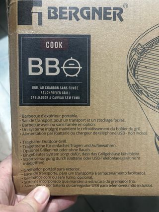 Bergner BBQ Portatile Senza Fumo