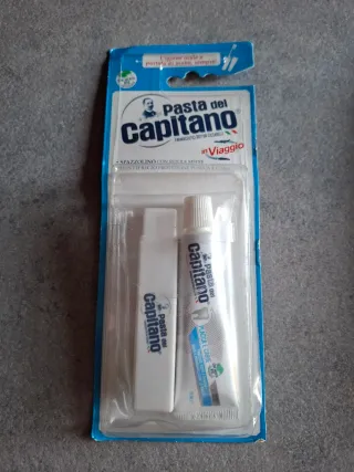 Set 2 pz spazzolini dentifricio viaggio P Capitano