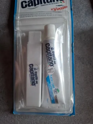 Set 2 pz spazzolini dentifricio viaggio P Capitano