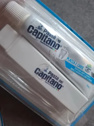 Set 2 pz spazzolini dentifricio viaggio P Capitano