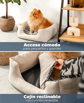 lionto Lit pour Chien Coussin réversible Panier Ch