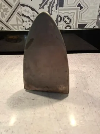 Plancha antigua hierro y bronce