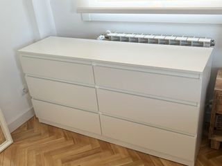 Cómoda IKEA KULLEN 6 cajones blanca