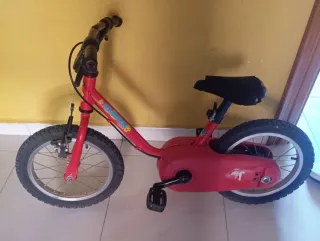 Bicicleta infantil roja Decathlon