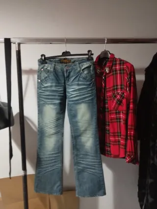 Jeans vita bassa Quianzi Y2k tg.27 + omaggio