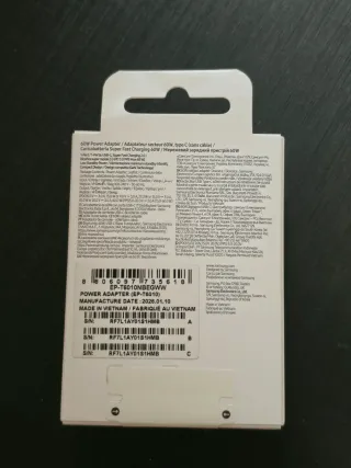 Cargador Samsung 60W USB-C Nuevo Sellado