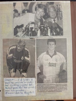 Álbumes artesanales de recortes prensa Real Madrid