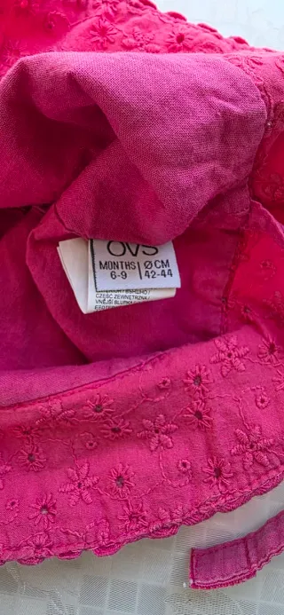 Cappellino estivo bambina rosa