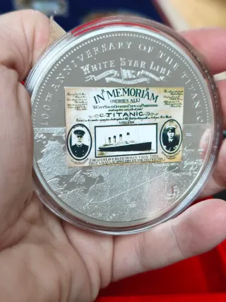 Moneda Titanic 100 Aniversario
