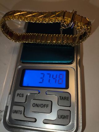 Pulsera Vintage Chapada en Oro