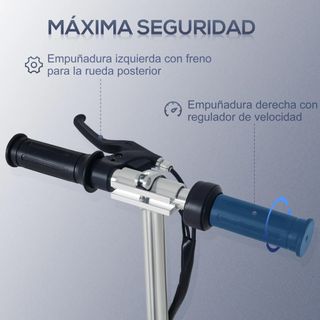 Patinete Eléctrico Plegable Niños de 7-14 Años