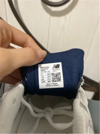 New Balance 530 Talla 40 Blanco Plata Azul