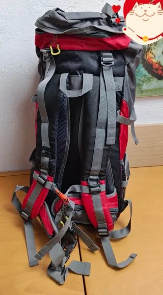 Mochila negra Senderismo Montaña 50 litros