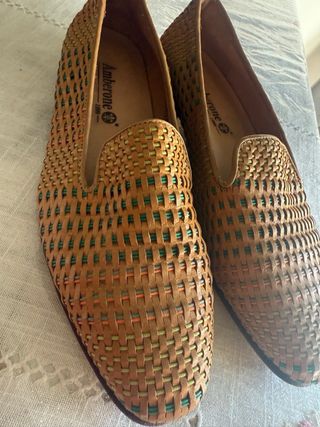 Zapatos Amberone Beige y Verde