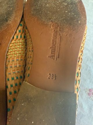 Zapatos Amberone Beige y Verde