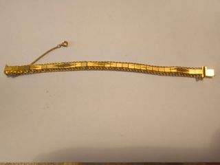 Pulsera Vintage Chapada en Oro con Cierre