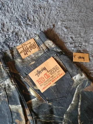Jeans Stussy Real Tree Camo Y2K Baggy