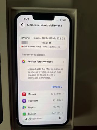 iPhone 13 Negro/Azul Marino