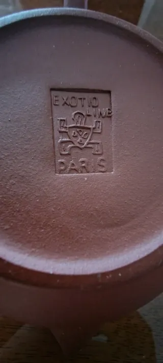 Teiera in terracotta con 6 mini coppe yixing china