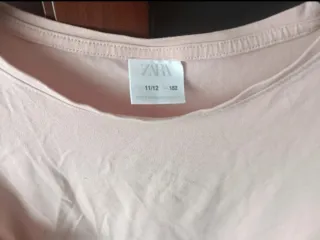 Camiseta rosa Zara Talla 11-12