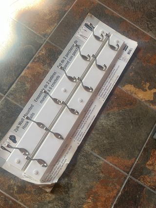 Perchero pared blanco 2 uds nuevo