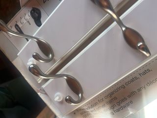 Perchero pared blanco 2 uds nuevo