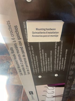 Perchero pared blanco 2 uds nuevo