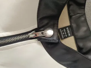 Chaqueta corta mujer blanco y negro