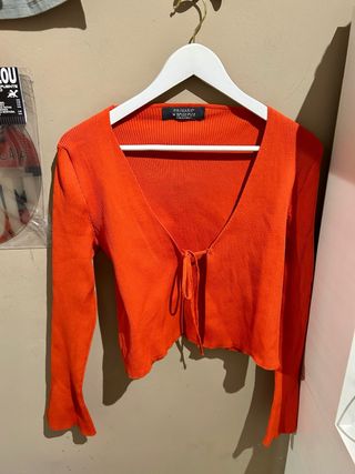 Camiseta naranja Primark manga larga