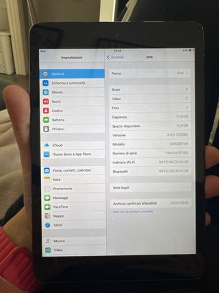 iPad Mini 1ª Gen Nero