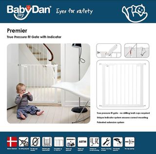 BabyDan Premier rejilla de puerta / puerta de esca
