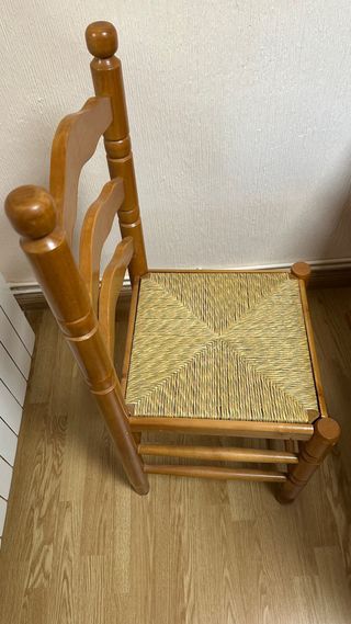 Pack mesa + sillas de madera rústica