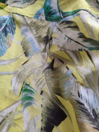 Zara camicia fantasia foglie tg L