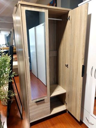 Armario Dormitorio con Espejo 190x80