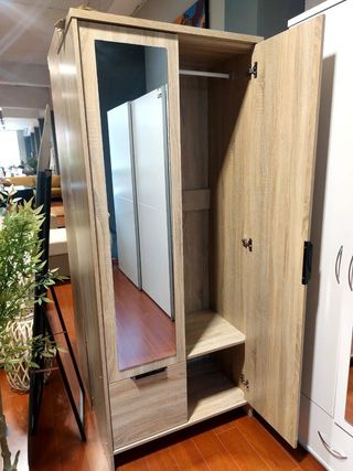Armario Dormitorio con Espejo 190x80